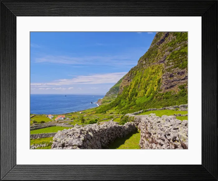 Framed Print : Portugal, Azores, Flores, Faja Grande, View towards Ponta da Faja Framed Print : Portugal, Azores, Flores, Faja Grande, View towards Ponta da Faja
