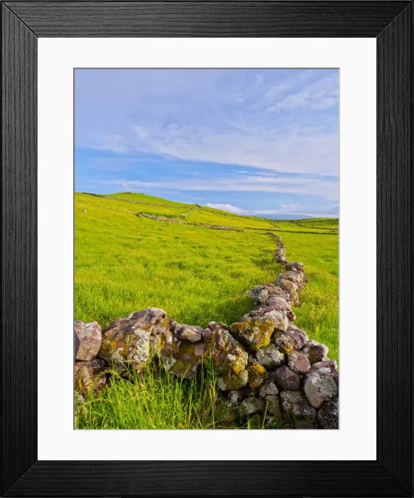 Framed Print : Portugal, Azores, Corvo, Green Fields on the Island Framed Print : Portugal, Azores, Corvo, Green Fields on the Island