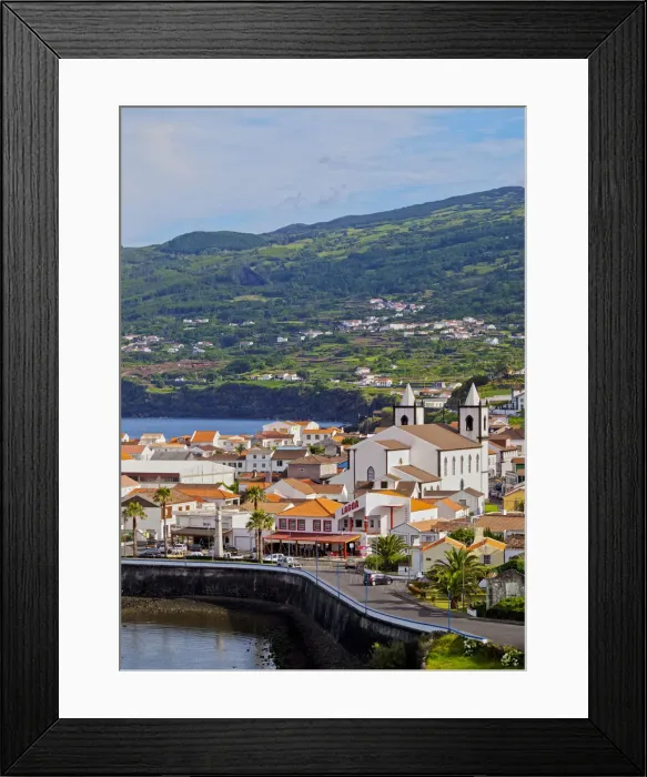 Framed Print : Portugal, Azores, Pico, Lajes do Pico, General view Framed Print : Portugal, Azores, Pico, Lajes do Pico, General view