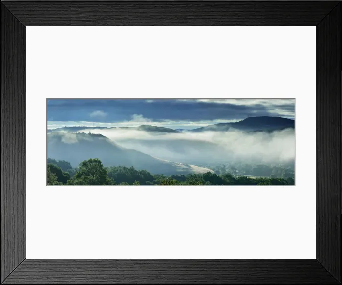 Framed Print : Cavado river valley in a misty morning. Montalegre, Portugal Framed Print : Cavado river valley in a misty morning. Montalegre, Portugal