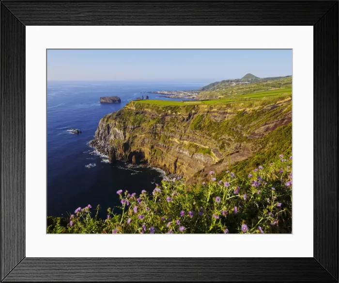 Framed Print : Portugal, Azores, Sao Miguel, Varzea, View from the Miradouro da Ponta do Escalvado