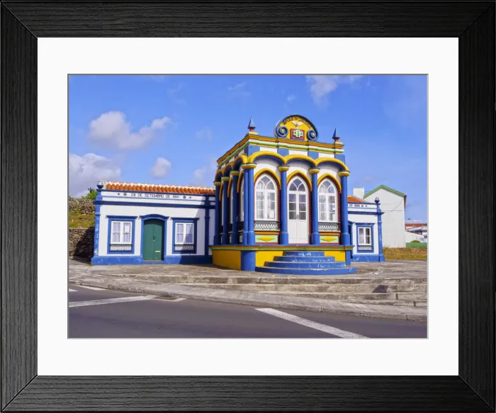 Framed Print : Portugal, Azores, Terceira, Praia da Vitoria, Empire of Holy Spirit Imperio da Caridade Framed Print : Portugal, Azores, Terceira, Praia da Vitoria, Empire of Holy Spirit Imperio da Caridade