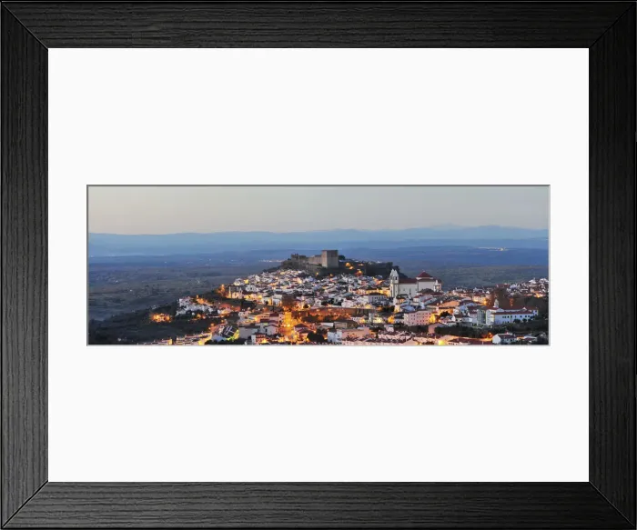 Framed Print : The historical village of Castelo de Vide at twilight. Alentejo, Portugal Framed Print : The historical village of Castelo de Vide at twilight. Alentejo, Portugal
