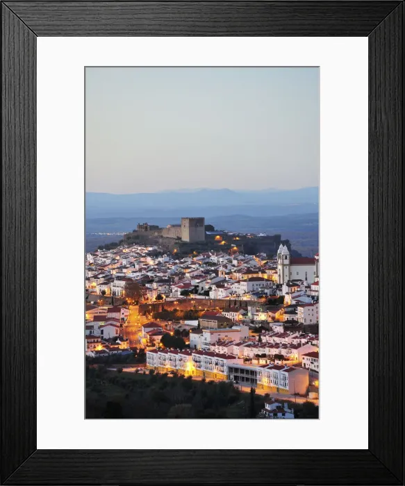 Framed Print : The historical village of Castelo de Vide at twilight. Alentejo, Portugal Framed Print : The historical village of Castelo de Vide at twilight. Alentejo, Portugal
