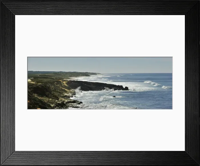 Framed Print : The coastline of Sudoeste Alentejano and Costa Vicentina Nature Park, Portugal Framed Print : The coastline of Sudoeste Alentejano and Costa Vicentina Nature Park, Portugal