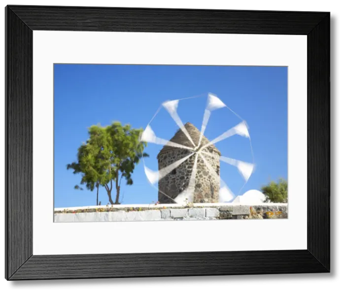 Framed Print : Traditional Windmill, Oia, Santorini, Greece Framed Print : Traditional Windmill, Oia, Santorini, Greece