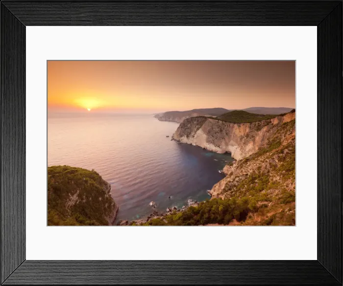 Framed Print : Sunset over Bay of Keri, Zante (Zakynthos), Ionian Islands, Greece Framed Print : Sunset over Bay of Keri, Zante (Zakynthos), Ionian Islands, Greece