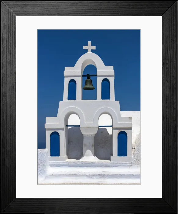 Framed Print : Typical Greek white befry, Oia, Santorini, South Aegean, Greece Framed Print : Typical Greek white befry, Oia, Santorini, South Aegean, Greece