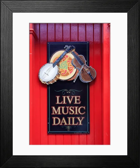 Framed Print : Europe, Dublin, Ireland, Temple bar pub district