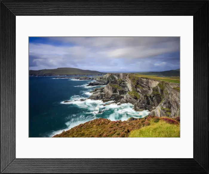 Framed Print : Europe, Kerry cliffs near Portmagee at sunset Framed Print : Europe, Kerry cliffs near Portmagee at sunset