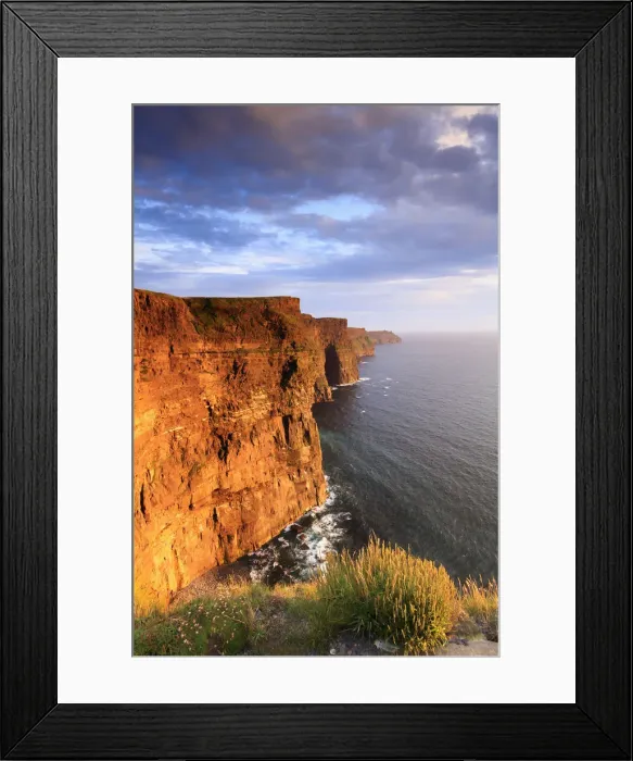 Framed Print : Europe, Ireland, Clare county, Cliffs of Moher at sunset Framed Print : Europe, Ireland, Clare county, Cliffs of Moher at sunset