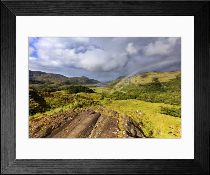 Framed Print : Europe, Northern Europe, Ireland, Kerry county, Ring of Kerry, double rainbow Framed Print : Europe, Northern Europe, Ireland, Kerry county, Ring of Kerry, double rainbow