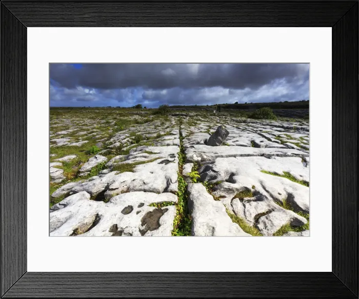 Framed Print : Europe, Dublin, Ireland, Poulnabrone dolmen and karst rock formations in Burren Framed Print : Europe, Dublin, Ireland, Poulnabrone dolmen and karst rock formations in Burren