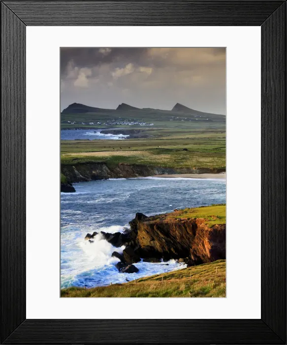 Framed Print : Europe, Northern Europe, Ireland, Kerry, Dingle, View over Ballyferriter Bay Framed Print : Europe, Northern Europe, Ireland, Kerry, Dingle, View over Ballyferriter Bay
