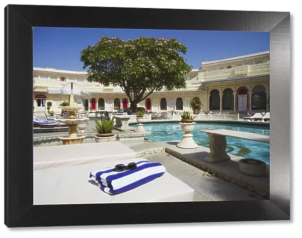 Pool at Shiv Niwas Palace Hotel, Udaipur, Rajasthan, India