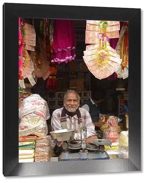 Shop owner at Bharatpur, Rajasthan, India