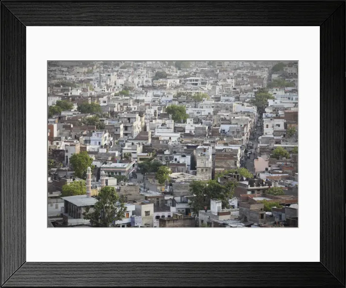 Framed Print : View of Jaipur, Rajasthan, India