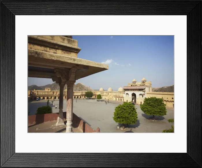 Framed Print : Courtyard in Amber Fort, Jaipur, Rajasthan, India Framed Print : Courtyard in Amber Fort, Jaipur, Rajasthan, India