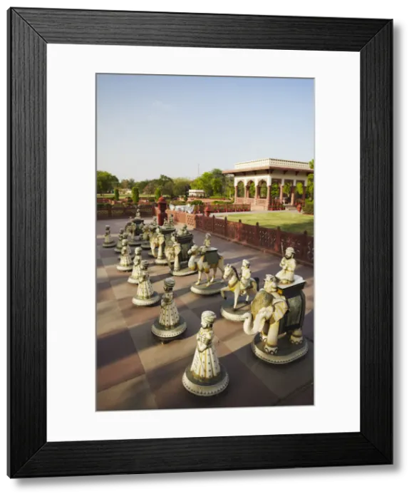 Framed Print : Giant chess board in gardens of Jai Mahal Palace Hotel, Jaipur, Rajasthan, India Framed Print : Giant chess board in gardens of Jai Mahal Palace Hotel, Jaipur, Rajasthan, India