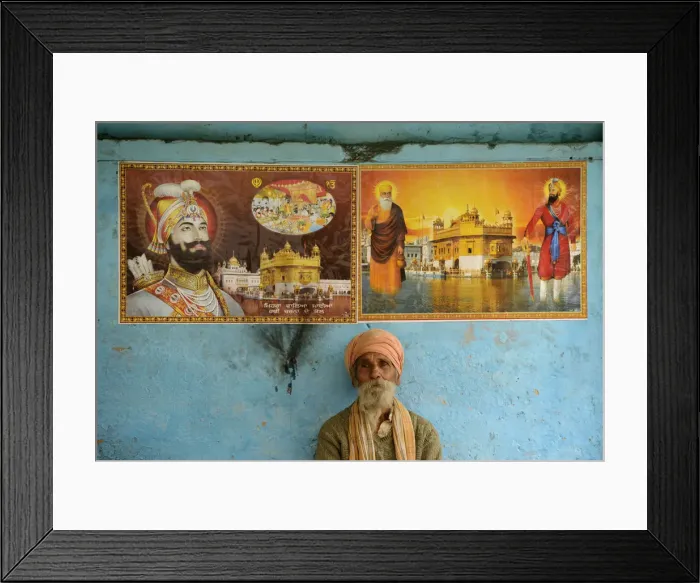 Framed Print : Elderly man in Bharatpur, Rajasthan, India Framed Print : Elderly man in Bharatpur, Rajasthan, India
