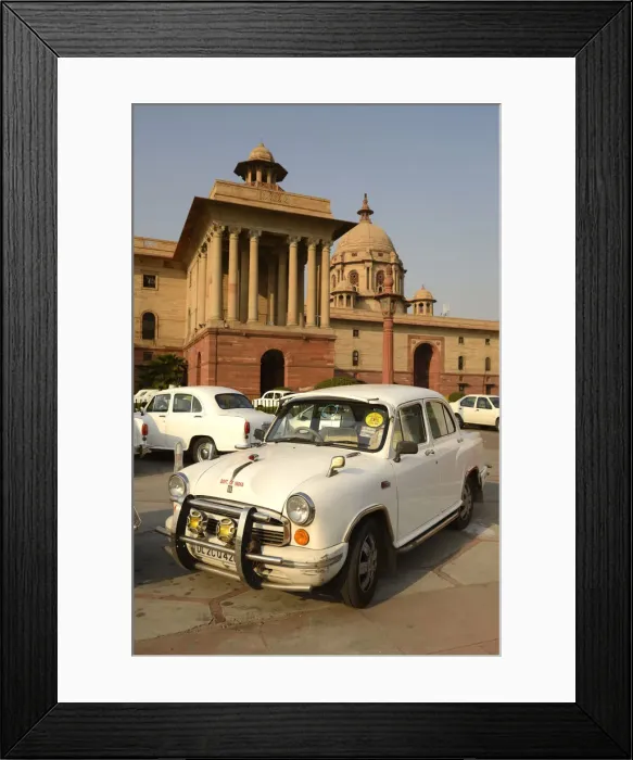 Framed Print : Indian Parliament Building, New Delhi, National Capital Territory, India