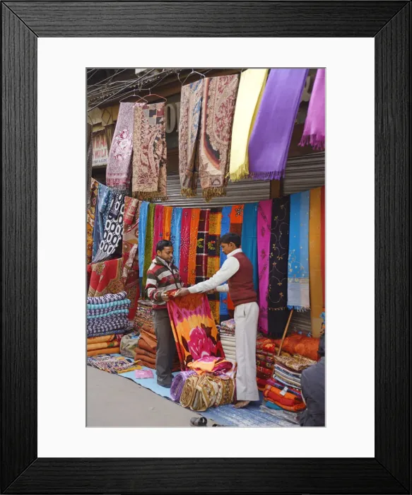 Framed Print : Market in old Delhi, Delhi, National Capital Territory, India Framed Print : Market in old Delhi, Delhi, National Capital Territory, India