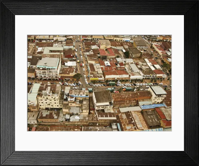 Framed Print : Kigali, Rwanda. The central commercial area is home to a wealth of businesses Framed Print : Kigali, Rwanda. The central commercial area is home to a wealth of businesses