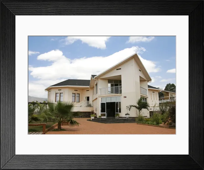 Framed Print : Kigali, Rwanda. Kigali Genocide Memorial Centre is built on a site where 250, 000 victims Framed Print : Kigali, Rwanda. Kigali Genocide Memorial Centre is built on a site where 250, 000 victims