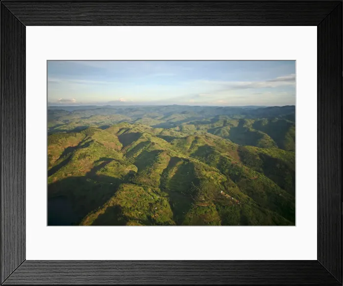Framed Print : Rwanda. The land of a thousand hills Rwandas unique geology is the base of many folk Framed Print : Rwanda. The land of a thousand hills Rwandas unique geology is the base of many folk