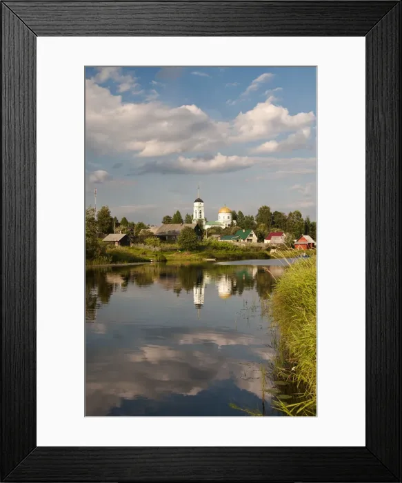 Framed Print : Reflections in river Sominka, Leningrad region, Russia Framed Print : Reflections in river Sominka, Leningrad region, Russia
