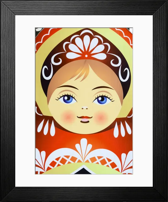 Framed Print : Traditional Russian nesting doll, or matryoshka, Saint Petersburg, Russia