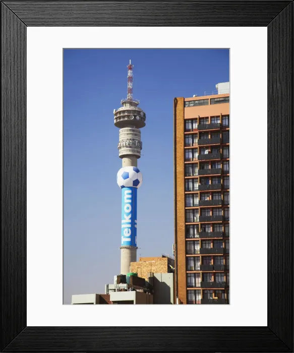 Framed Print : Telkom Tower in Hillbrow District, Johannesburg, Gauteng, South Africa Framed Print : Telkom Tower in Hillbrow District, Johannesburg, Gauteng, South Africa