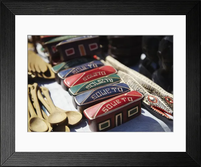 Framed Print : Carved wooden souvenirs, Soweto, Johannesburg, Gauteng, South Africa Framed Print : Carved wooden souvenirs, Soweto, Johannesburg, Gauteng, South Africa