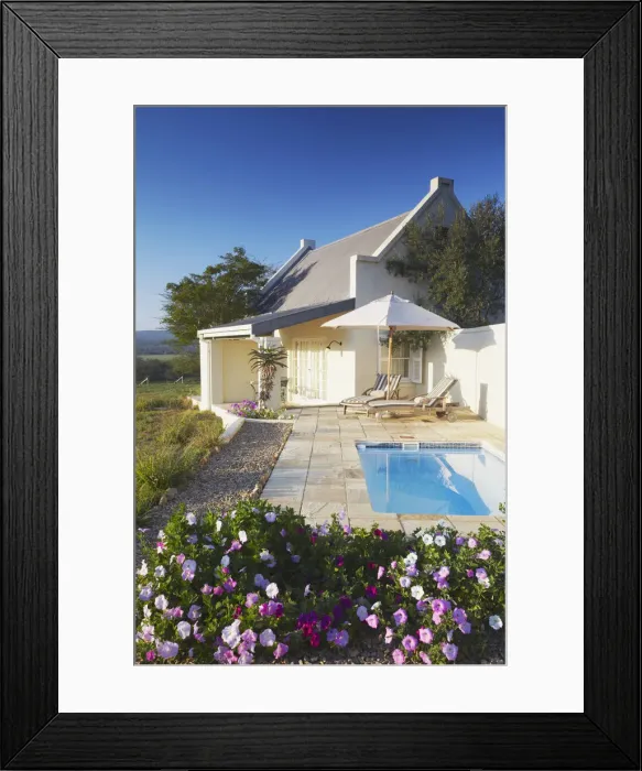 Framed Print : Guest room at River Bend Lodge, Addo Elephant Park, Eastern Cape, South Africa