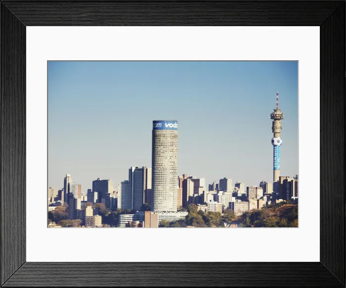 Framed Print : View of Johannesburg skyline, Gauteng, South Africa Framed Print : View of Johannesburg skyline, Gauteng, South Africa