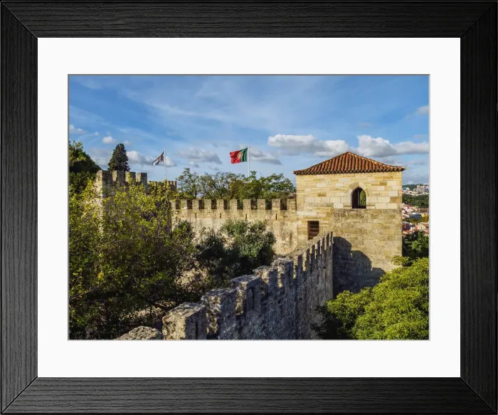Framed Print : Portugal, Lisbon, View of the Sao Jorge Castle Framed Print : Portugal, Lisbon, View of the Sao Jorge Castle