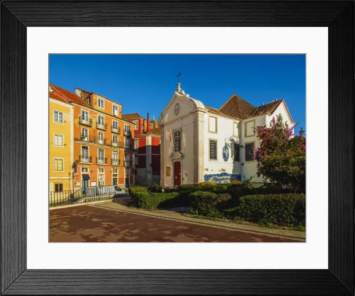 Framed Print : Portugal, Lisbon, View of the Santa Luzia Church Framed Print : Portugal, Lisbon, View of the Santa Luzia Church