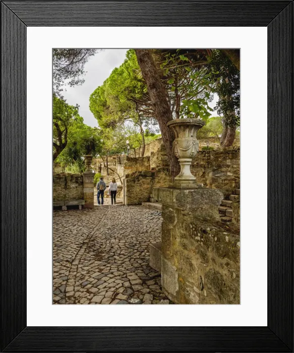 Framed Print : Portugal, Lisbon, View of the Sao Jorge Castle Framed Print : Portugal, Lisbon, View of the Sao Jorge Castle