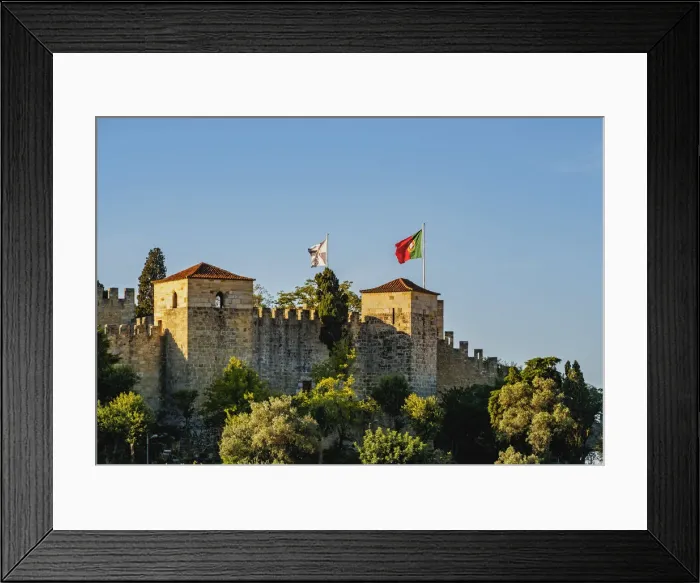 Framed Print : Portugal, Lisbon, View of the Sao Jorge Castle Framed Print : Portugal, Lisbon, View of the Sao Jorge Castle