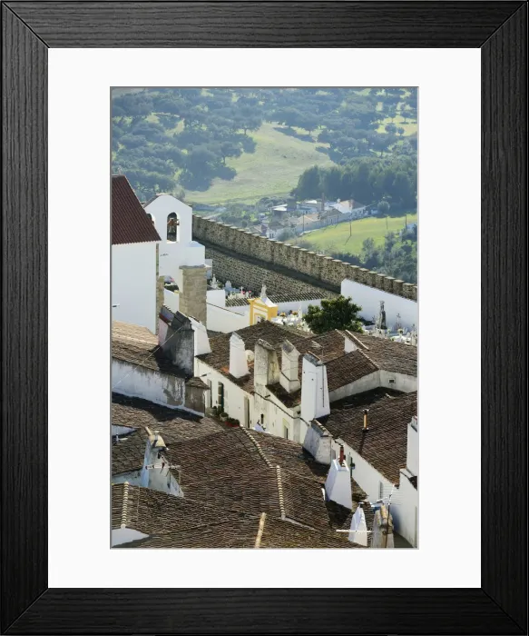 Framed Print : The medieval walled village of Evoramonte. Alentejo, Portugal Framed Print : The medieval walled village of Evoramonte. Alentejo, Portugal