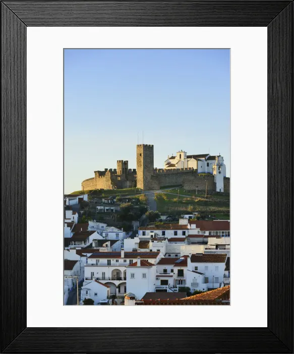 Framed Print : The 13th century medieval castle of Arraiolos. Alentejo, Portugal Framed Print : The 13th century medieval castle of Arraiolos. Alentejo, Portugal
