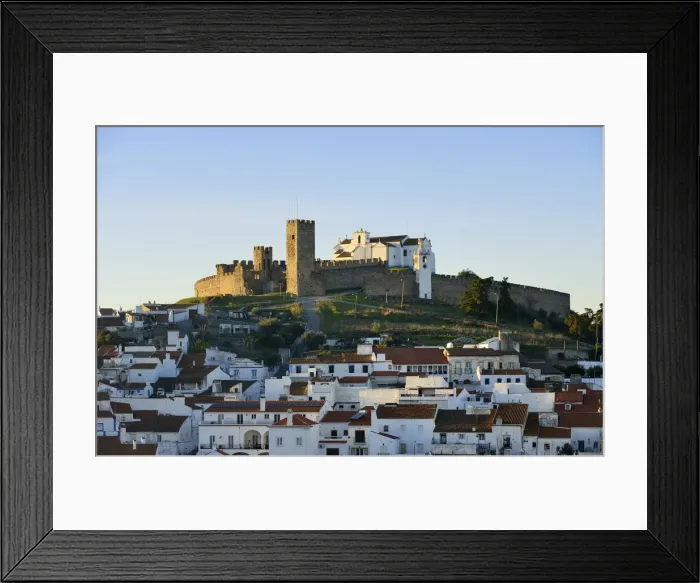 Framed Print : The 13th century medieval castle of Arraiolos. Alentejo, Portugal Framed Print : The 13th century medieval castle of Arraiolos. Alentejo, Portugal