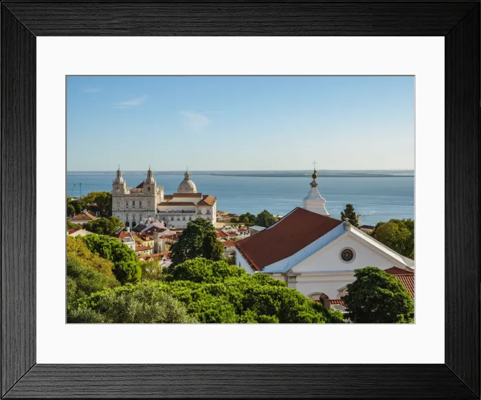 Framed Print : Portugal, Lisbon, View towards the Monastery of Sao Vicente de Fora Framed Print : Portugal, Lisbon, View towards the Monastery of Sao Vicente de Fora
