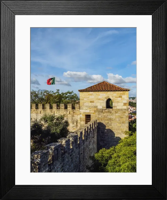 Framed Print : Portugal, Lisbon, View of the Sao Jorge Castle Framed Print : Portugal, Lisbon, View of the Sao Jorge Castle