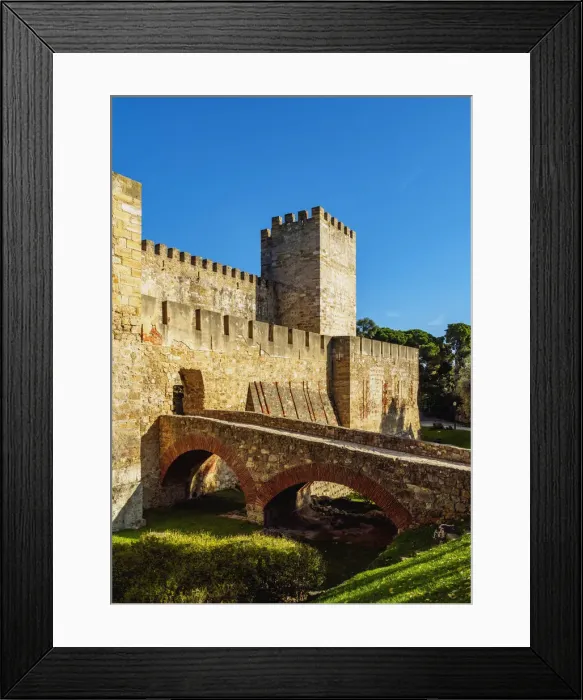 Framed Print : Portugal, Lisbon, View of the Sao Jorge Castle