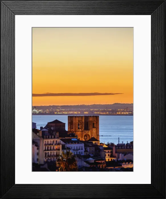 Framed Print : Portugal, Lisbon, Miradouro de Sao Pedro de Alcantara, View towards the Cathedral Framed Print : Portugal, Lisbon, Miradouro de Sao Pedro de Alcantara, View towards the Cathedral