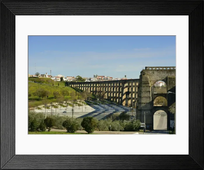 Framed Print : Amoreira aqueduct dating back to the 16th century, a Unesco World Heritage Site. Elvas Framed Print : Amoreira aqueduct dating back to the 16th century, a Unesco World Heritage Site. Elvas