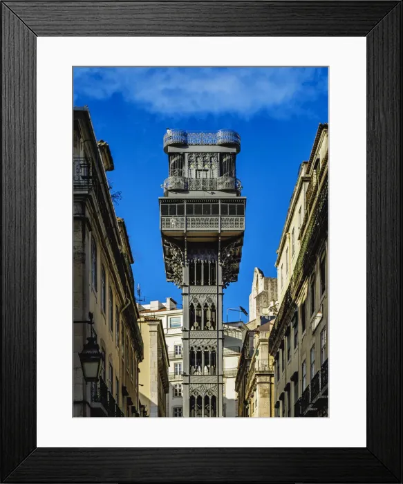 Framed Print : Portugal, Lisbon, View of the Santa Justa Lift Framed Print : Portugal, Lisbon, View of the Santa Justa Lift