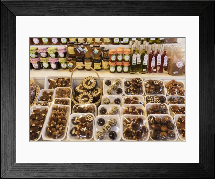 Framed Print : Traditional sweets made of figs, almonds and nuts. Algarve, Portugal Framed Print : Traditional sweets made of figs, almonds and nuts. Algarve, Portugal