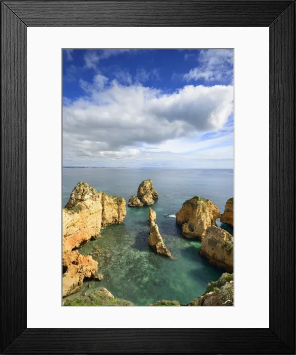 Framed Print : Iconic cliffs of Ponta da Piedade. Lagos, Algarve. Portugal Framed Print : Iconic cliffs of Ponta da Piedade. Lagos, Algarve. Portugal